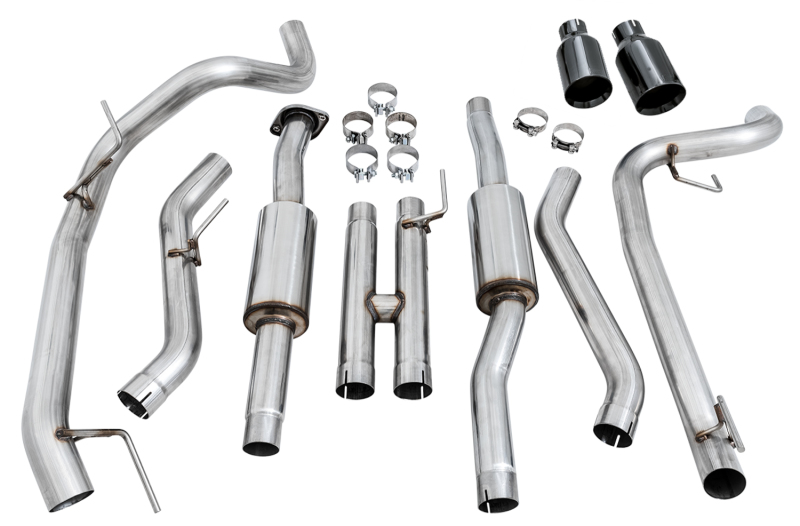 Ford Raptor Performance Exhaust - Rear - AWE Tuning - 0FG Cat Back - Diamond Black - `17-`27